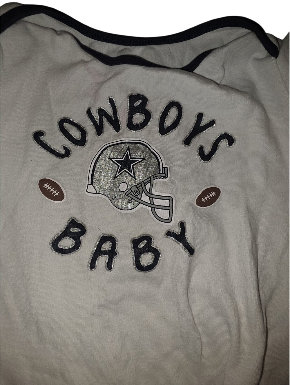 Dallas Cowboys NFL Football Helmet Bodysuit Baby Toddler 24 Months - Picture 3 of 4